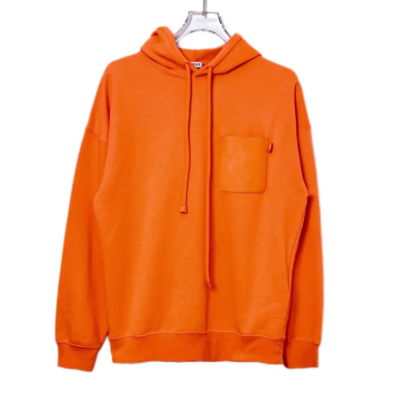 Loewe Men's Orange Cotton Blend Hoodie 0089