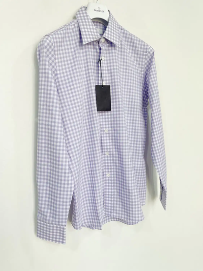 Prada Purple Cotton Long Sleeve Shirt Large