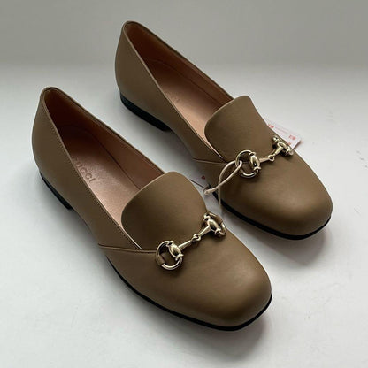 Gucci Brown Horsebit Loafers with Elegant Design 0079