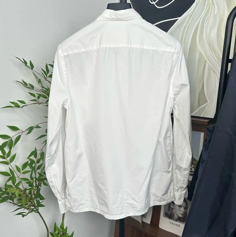 Prada Men's White Long Sleeve Shirt