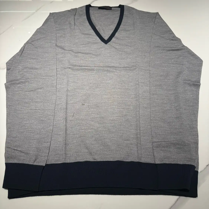 Prada Men's Knit Sweater in Dark Gray