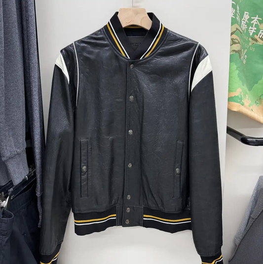 Givenchy Black Leather Jacket for Men 0089