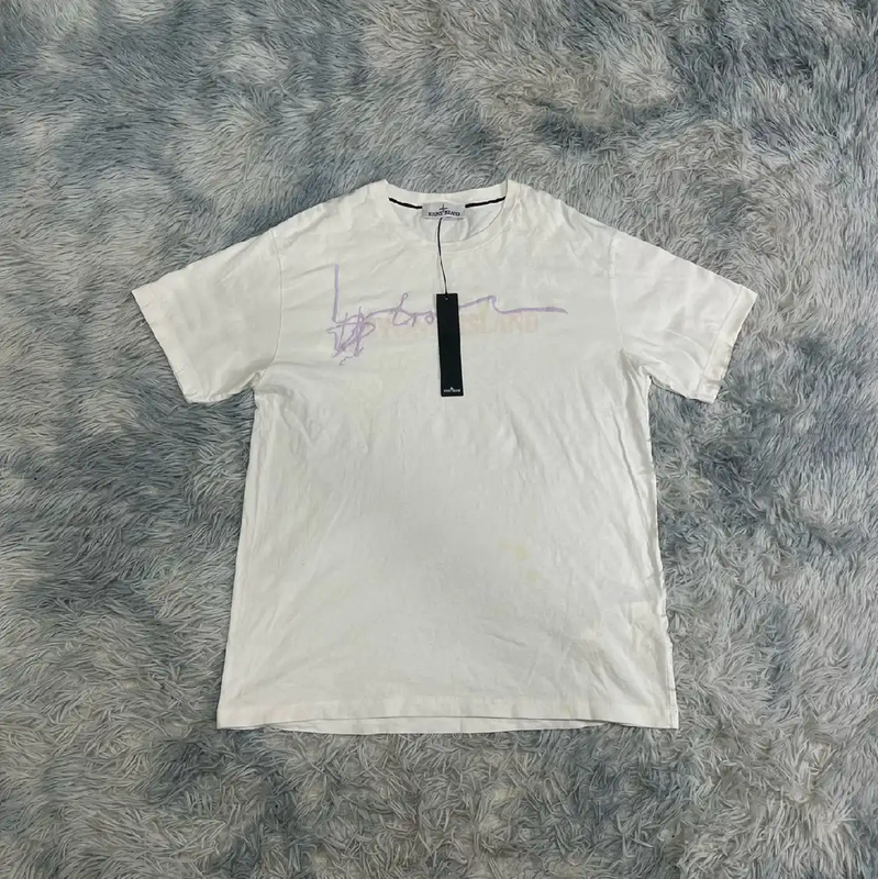 Stone Island Men's Cotton T-Shirt in White 0089