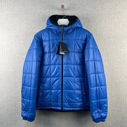 Prada Black Nylon Logo Hooded Jacket