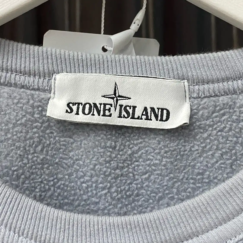 Stone Island Mid-Length Gray Long Sleeve Sweatshirt 0089