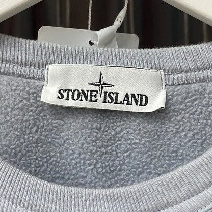 Stone Island Mid-Length Gray Long Sleeve Sweatshirt 0089