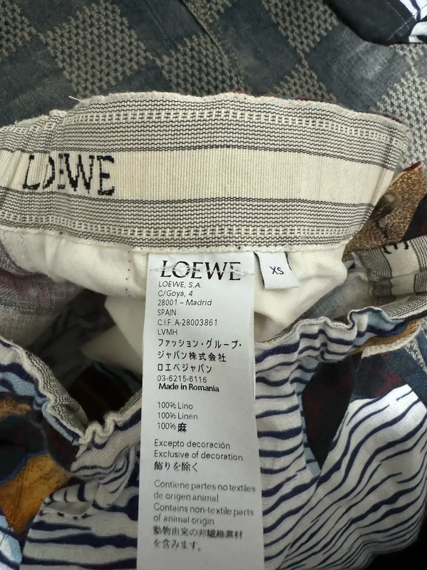 Loewe Colorful Embroidered Casual Pants 0089