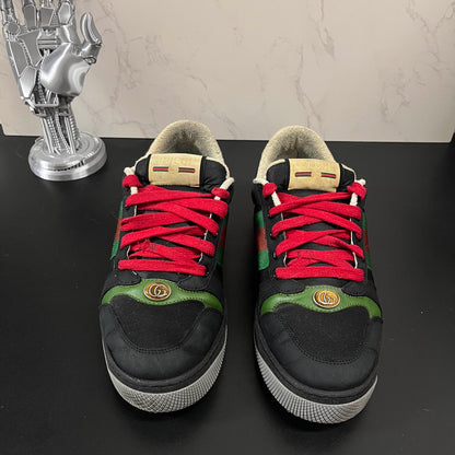 Gucci Screener GG Enamel Suede Low-top Sneakers 0079