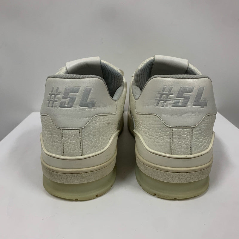Louis Vuitton White Cement Trainer Sneakers for Men 0079