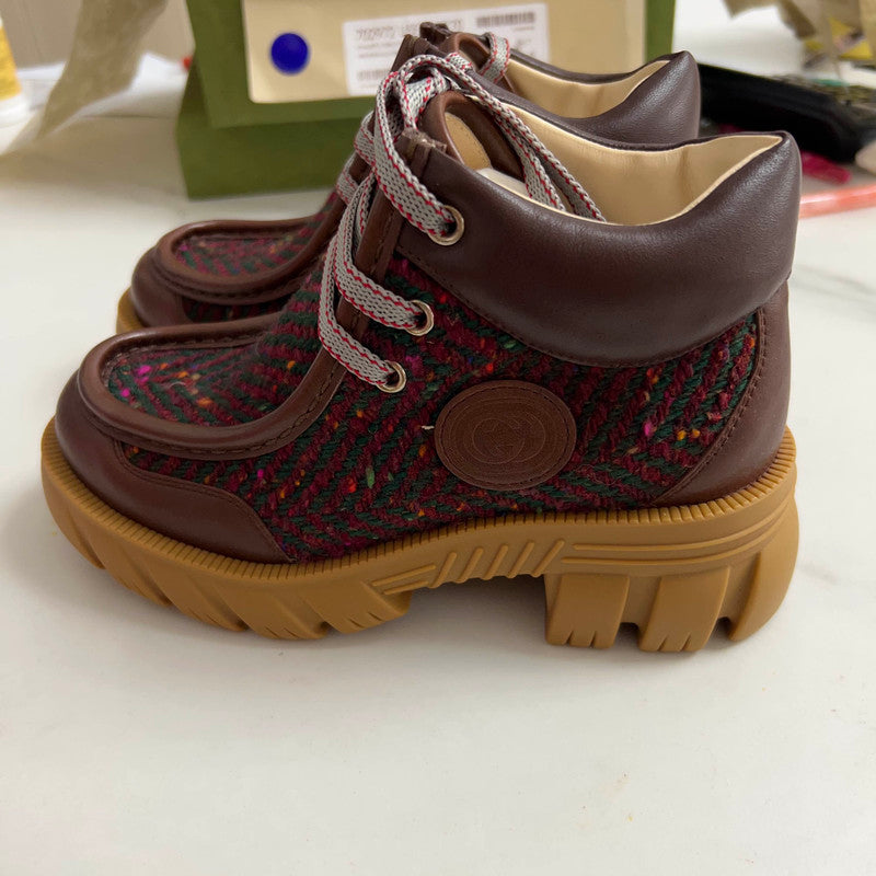 Gucci Stylish Brown Kids Boots 0079