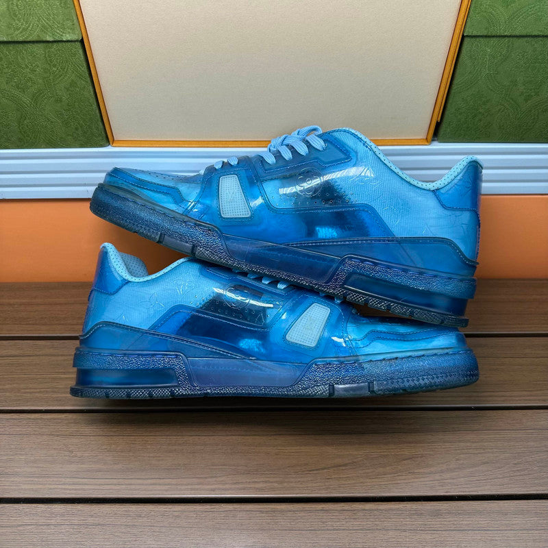 Louis Vuitton Blue Leather Low-Top Sneakers 0079