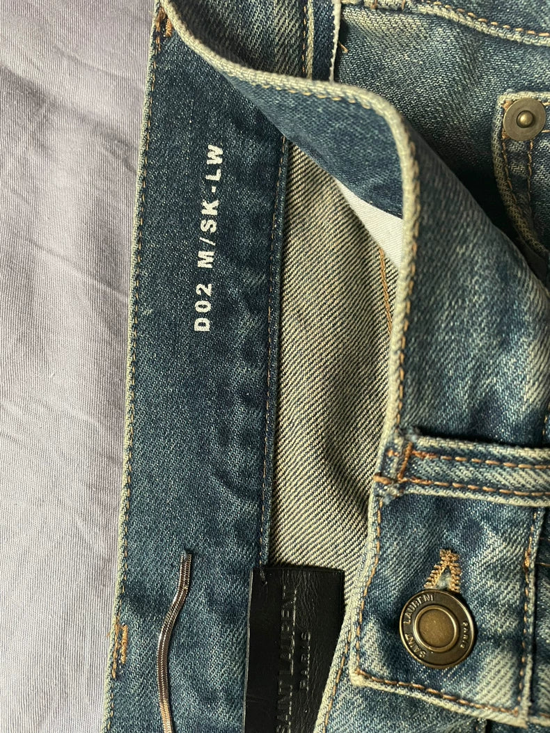 Saint Laurent Men's Blue Slim Fit Jeans