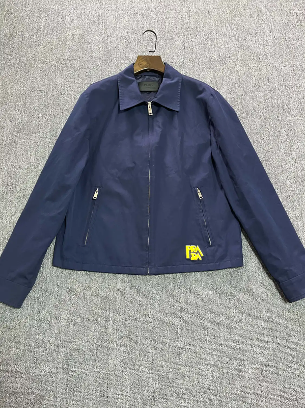 Prada Men's Navy Cotton Jacket