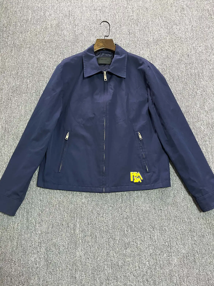 Prada Men's Navy Cotton Jacket
