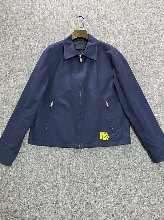 Prada Men's Navy Cotton Jacket