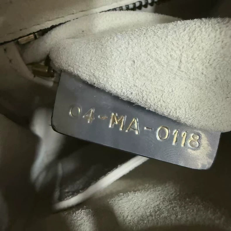 Dior Gray Patent Leather Handbag