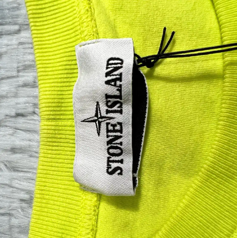 Stone Island Fluorescent Yellow Cotton T-Shirt 0089