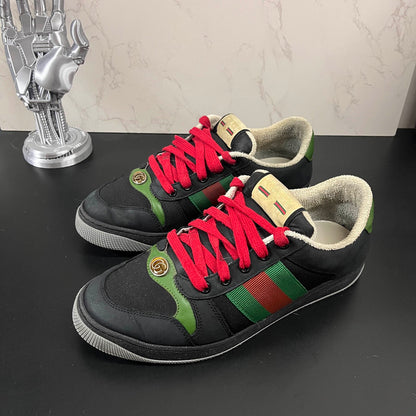 Gucci Screener GG Enamel Suede Low-top Sneakers 0079
