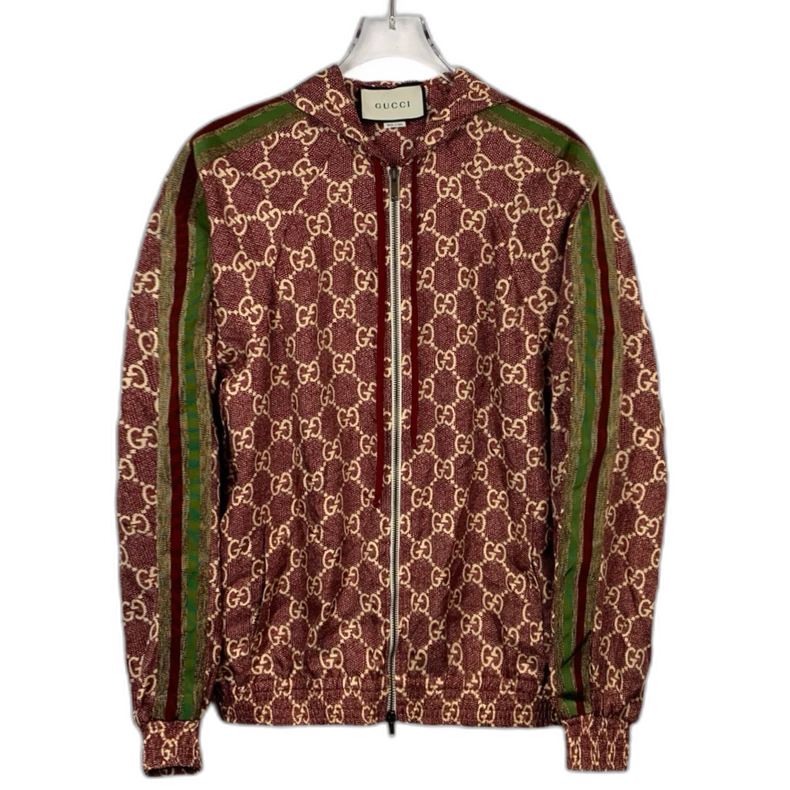 Gucci Red Logo Zip Jacket