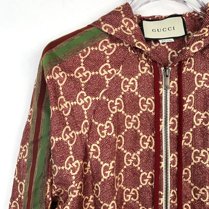 Gucci Red Logo Zip Jacket