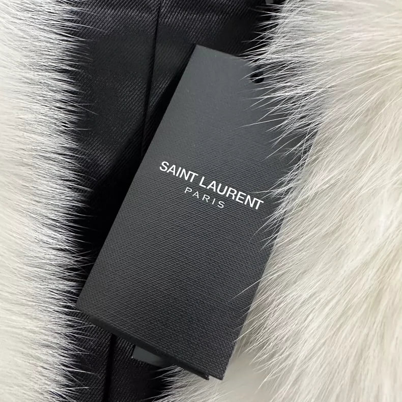 YSL Saint Laurent Fur Vest Size 38