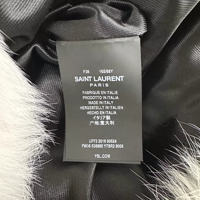 YSL Saint Laurent Fur Vest Size 38