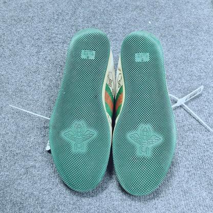 Gucci Screener Dirty Sneakers in Green and Beige 0079