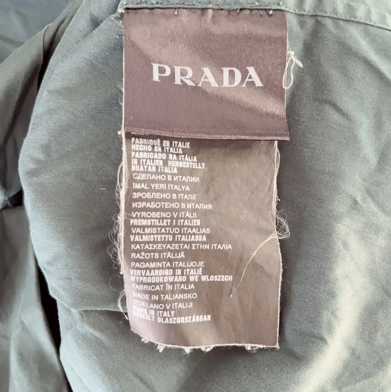 Prada Men's Dark Green Cotton Shirt