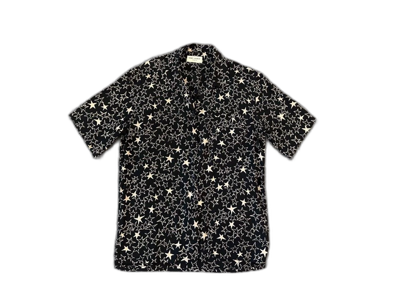Saint Laurent Star Print Short Sleeve Shirt