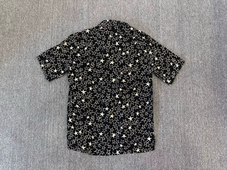 Saint Laurent Star Print Short Sleeve Shirt