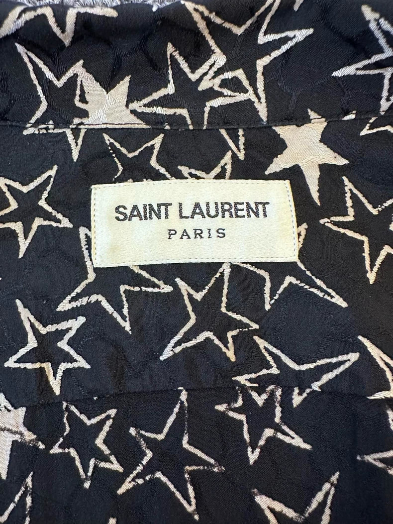 Saint Laurent Star Print Short Sleeve Shirt