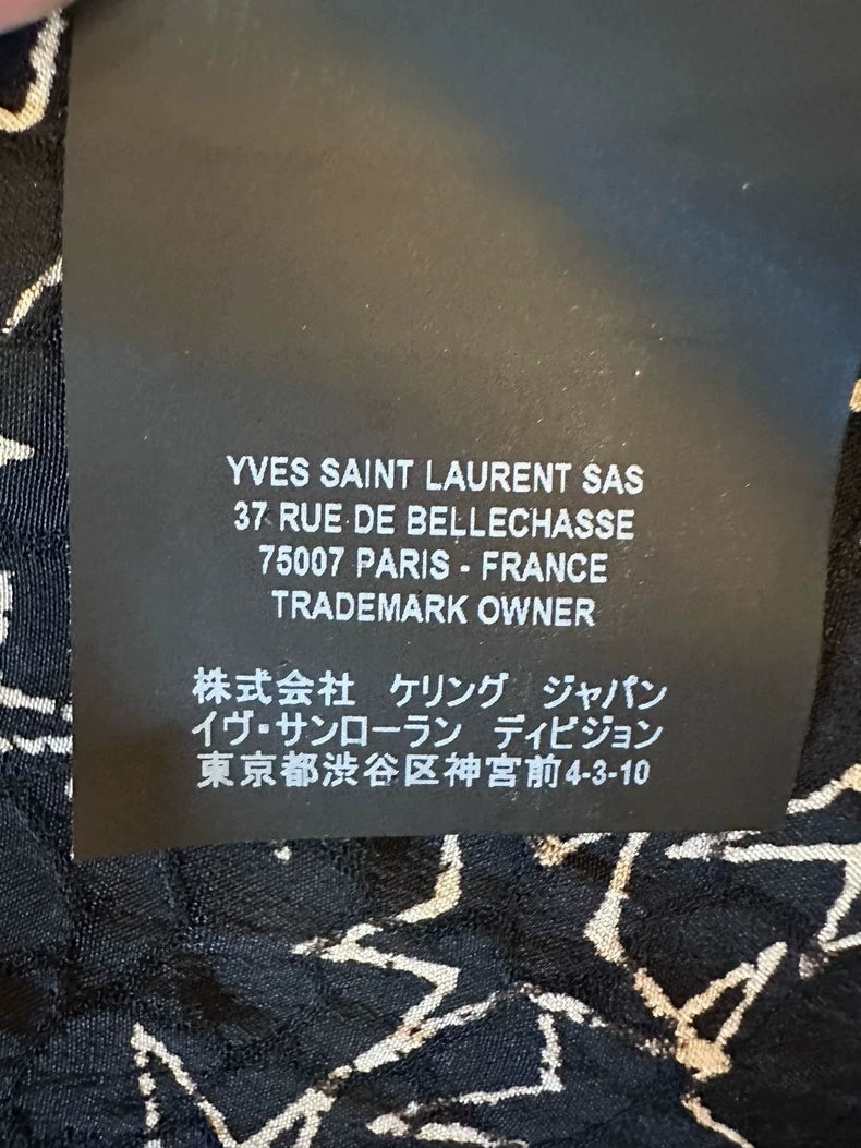Saint Laurent Star Print Short Sleeve Shirt
