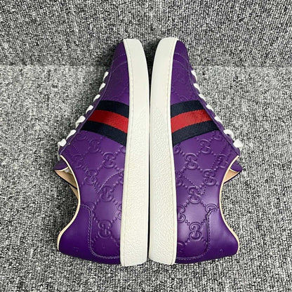 Gucci Classic Logo Leather Casual Sneakers 0079