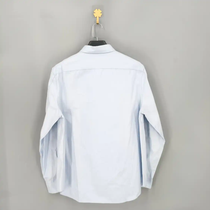 Loewe Blue Cotton Long-Sleeve Shirt 0089