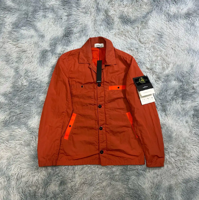 Stone Island Red Nylon Men's Jacket 0089