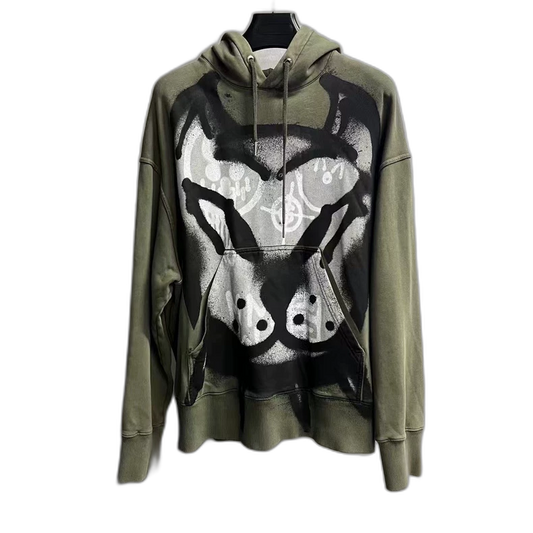 Givenchy Green Hooded Sweatshirt Chito Collaboration