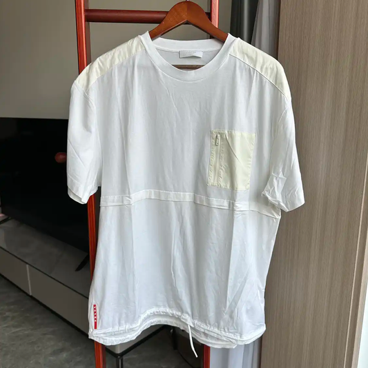 Prada Summer XL Men's White Cotton T-Shirt