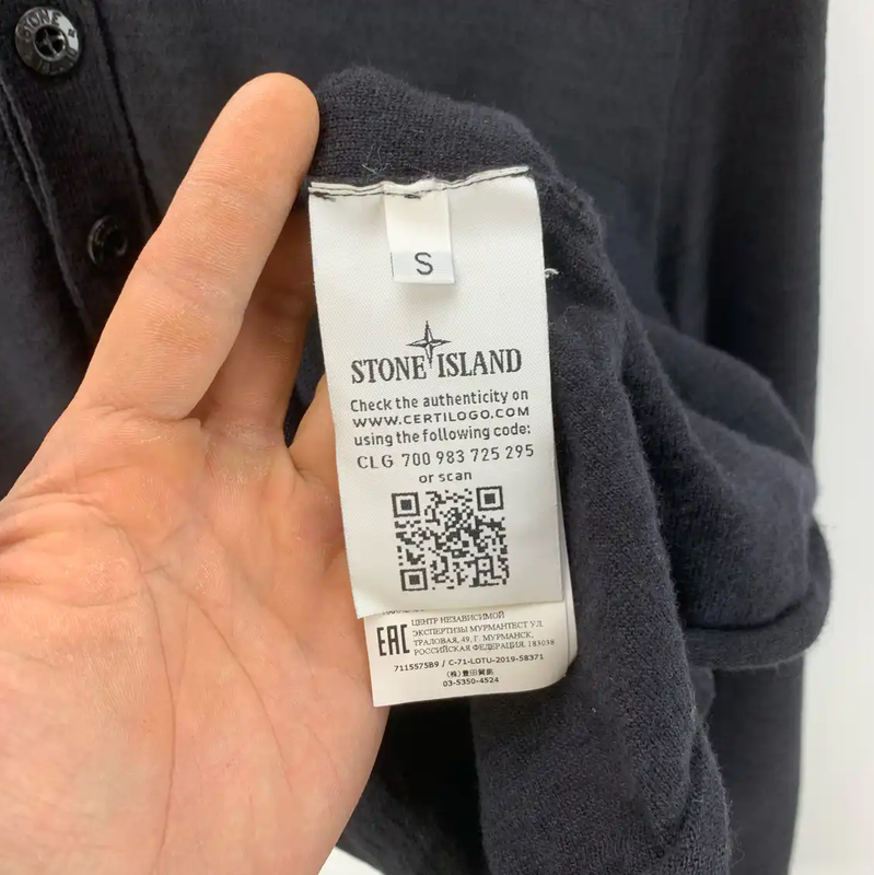 Stone Island Black Wool Knit Pullover for Men 0089