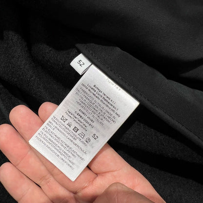 Bottega Veneta Black Wool Long Coat