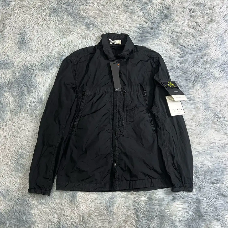 Stone Island Black Cotton Men's Jacket 0089
