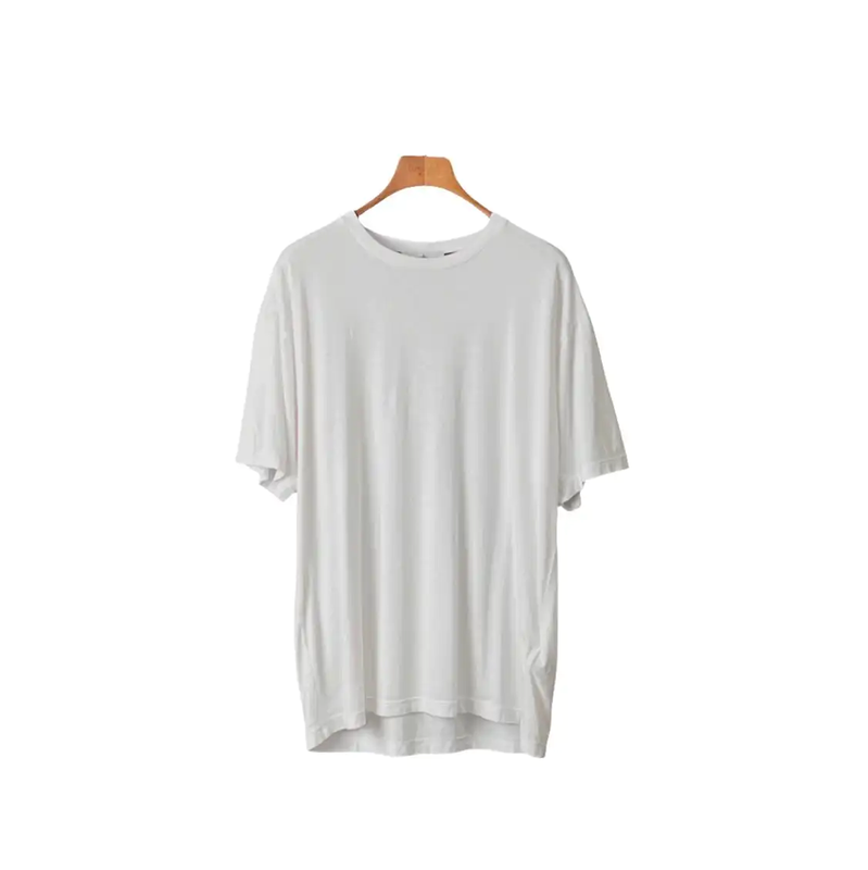 Stone Island White Cotton Short-Sleeve T-Shirt 0089