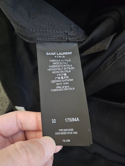 Saint Laurent Black Casual Pants-yf