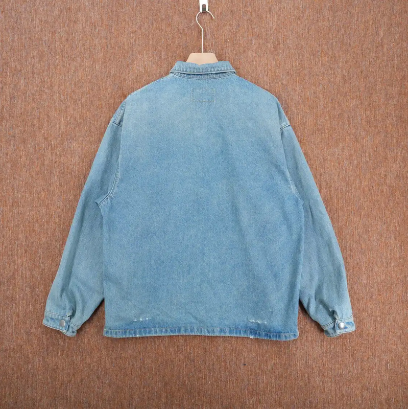 Prada Blue Denim Logo Men's Jacket