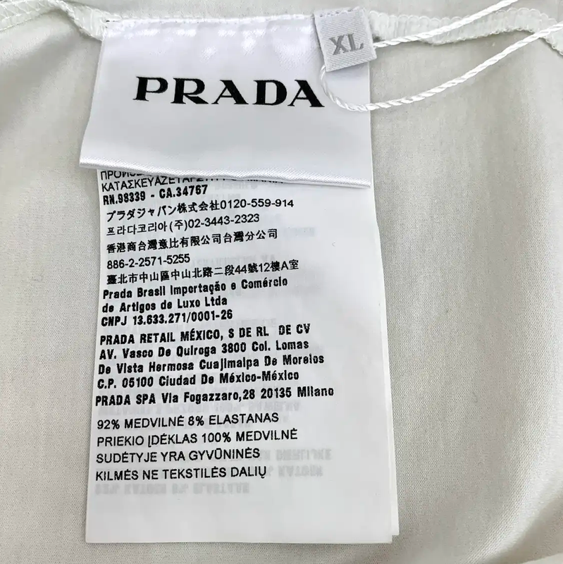 Prada Color-Block Cotton Men's T-Shirt