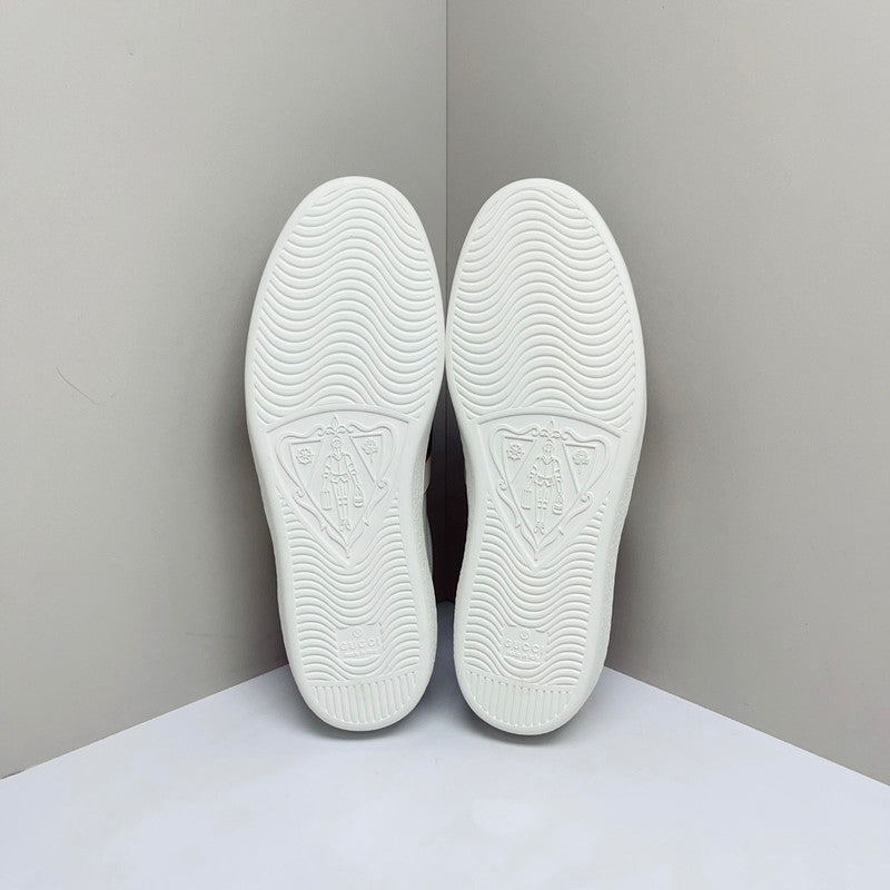 Gucci Ace Sneakers in White with Stripes 0079