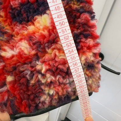 Loewe Red Wool Print Long Sleeve Jacket 0089