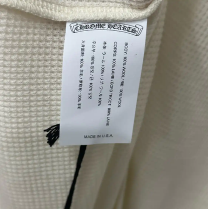 Chrome Hearts Off-White Embroidered Pullover 0089