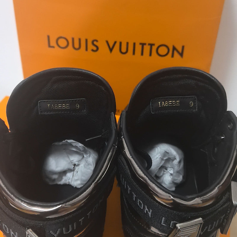 Louis Vuitton Rivoli Black Calfskin Sneakers 0079