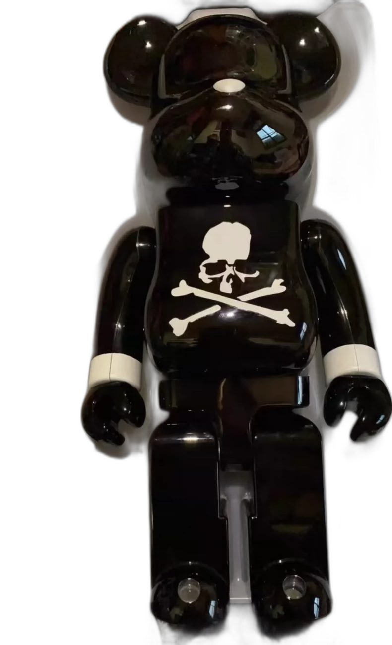 Bearbrick MMJ Skull Black White