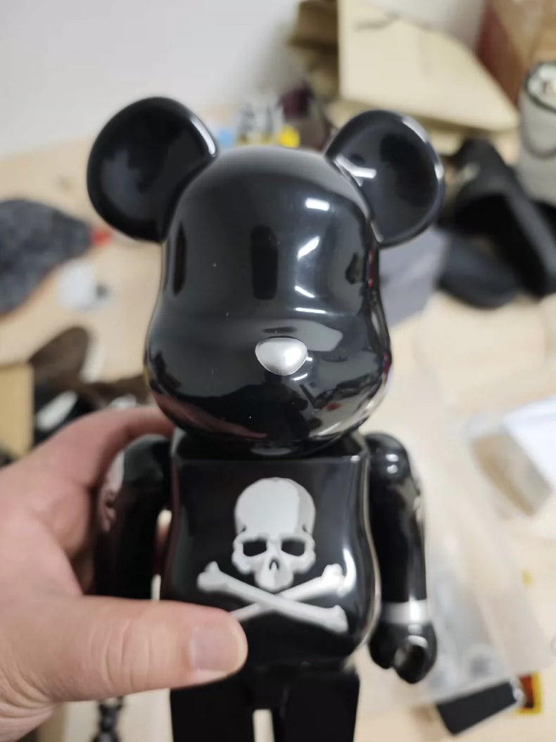 Bearbrick MMJ Skull Black White
